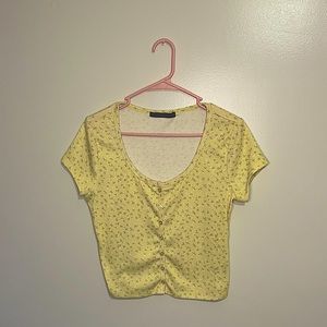 Yellow floral top